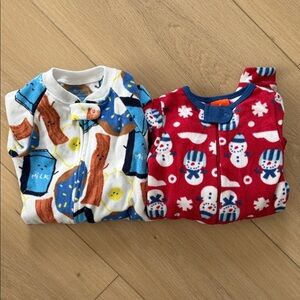 Pair of Fleece Sleepers (Size 6-12m)